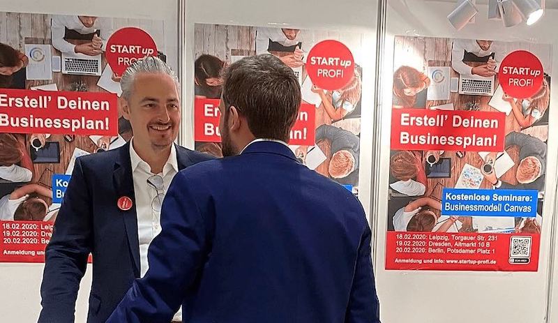 Über uns Messestand STARTUP PROFI